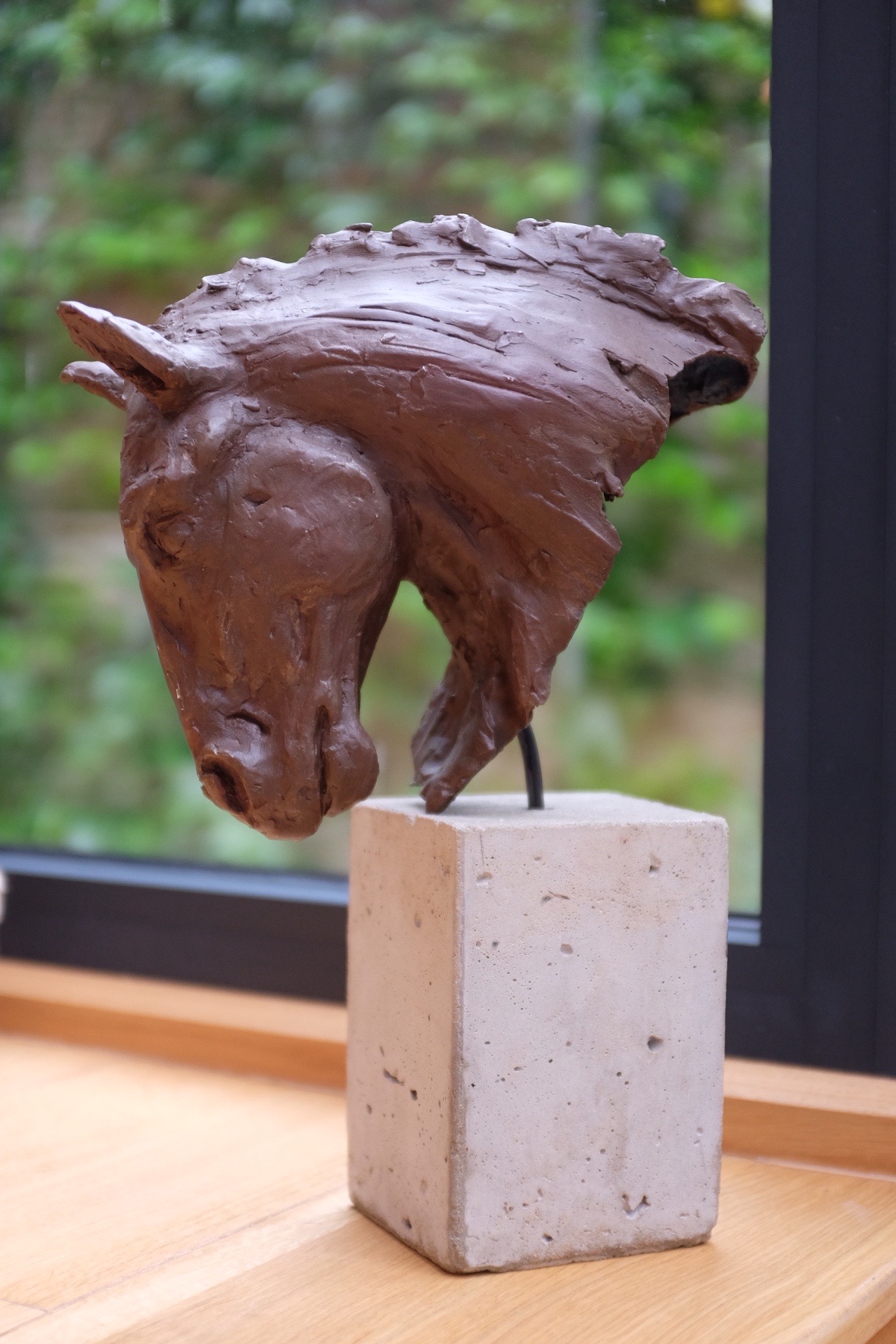 CHEV-001 - Tête de cheval - Vue 5 - Sculpture de Stéphane Pimienta