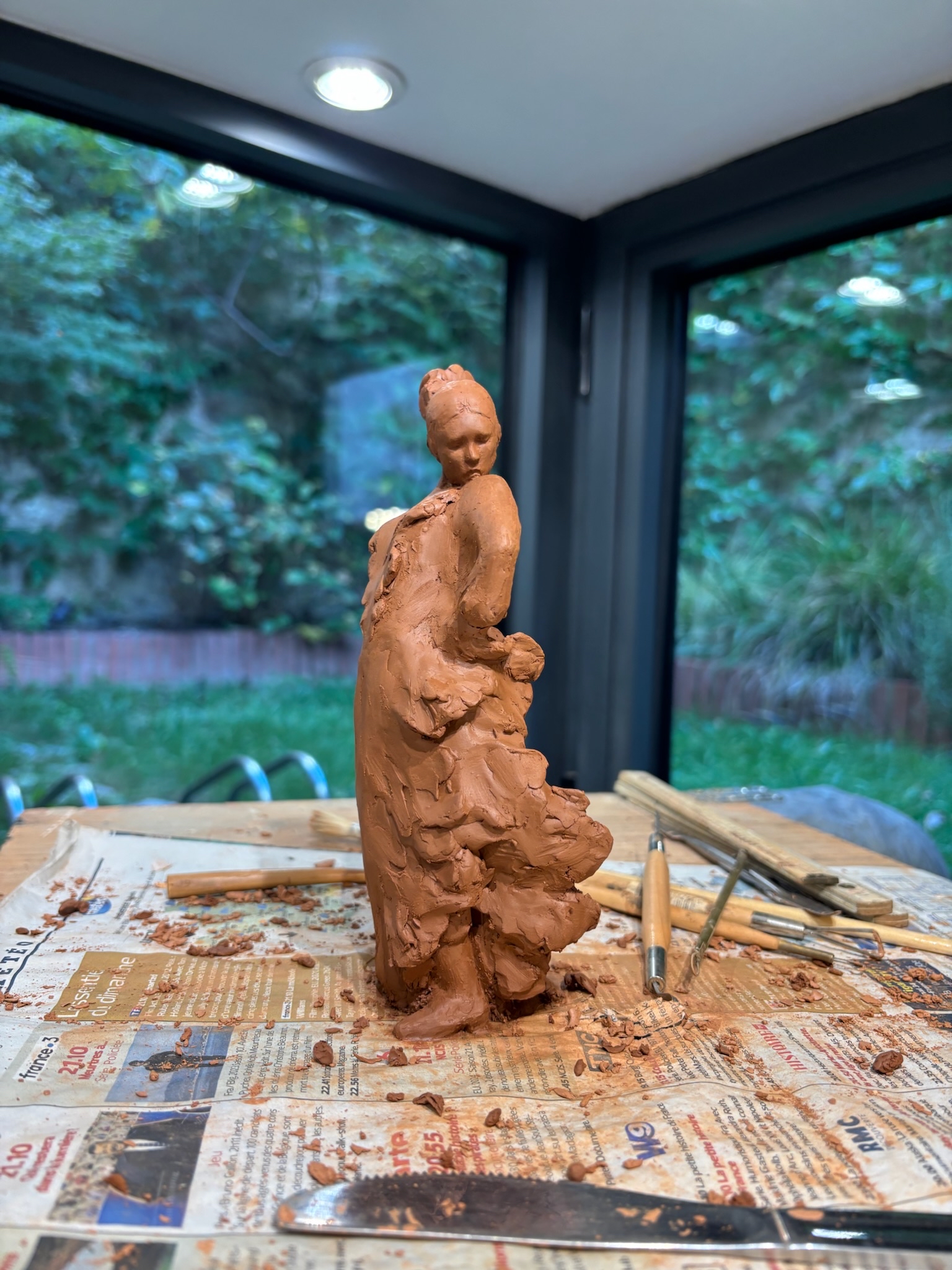 FLAM-001 - Flamenca - Vue 4 - Sculpture de Stéphane Pimienta